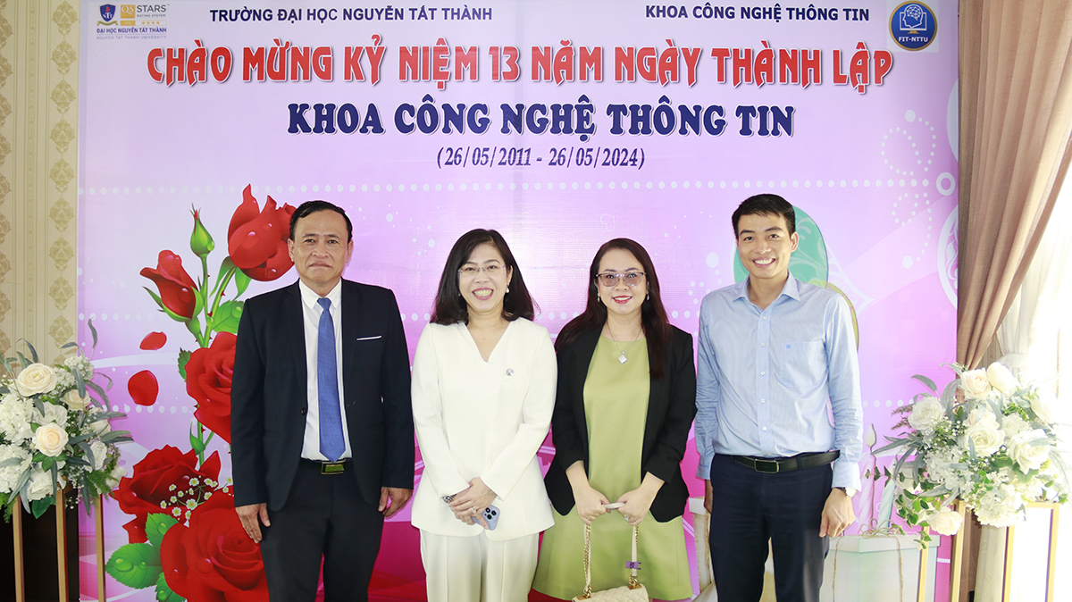 Welcome Event Celebrating the 13th Anniversary of the Founding of the IT Faculty, Nguyen Tat Thanh University (May 26, 2011 - May 26, 2024)